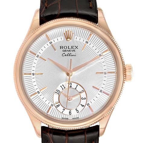 rolex cellini dual time everose gold price|Rolex 50525 dual time.